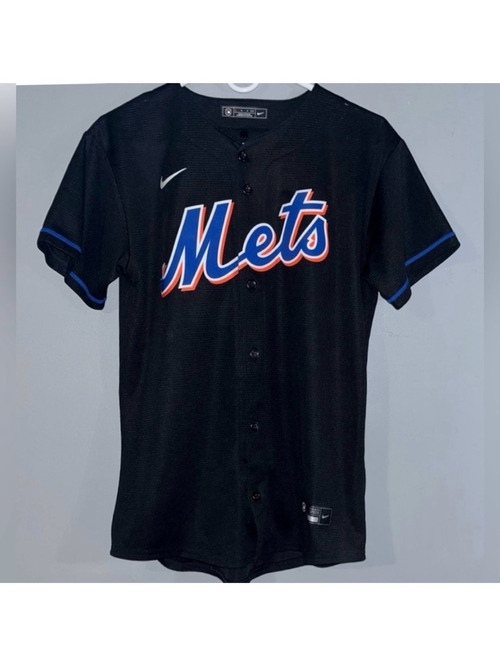 New York Mets Black #20 Pete Alonso Authentic Nike MLB Baseball Jersey Youth L